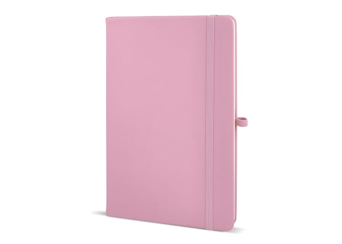 Carnet promotionnel A5 avec passant stylo Sora Rose pastel